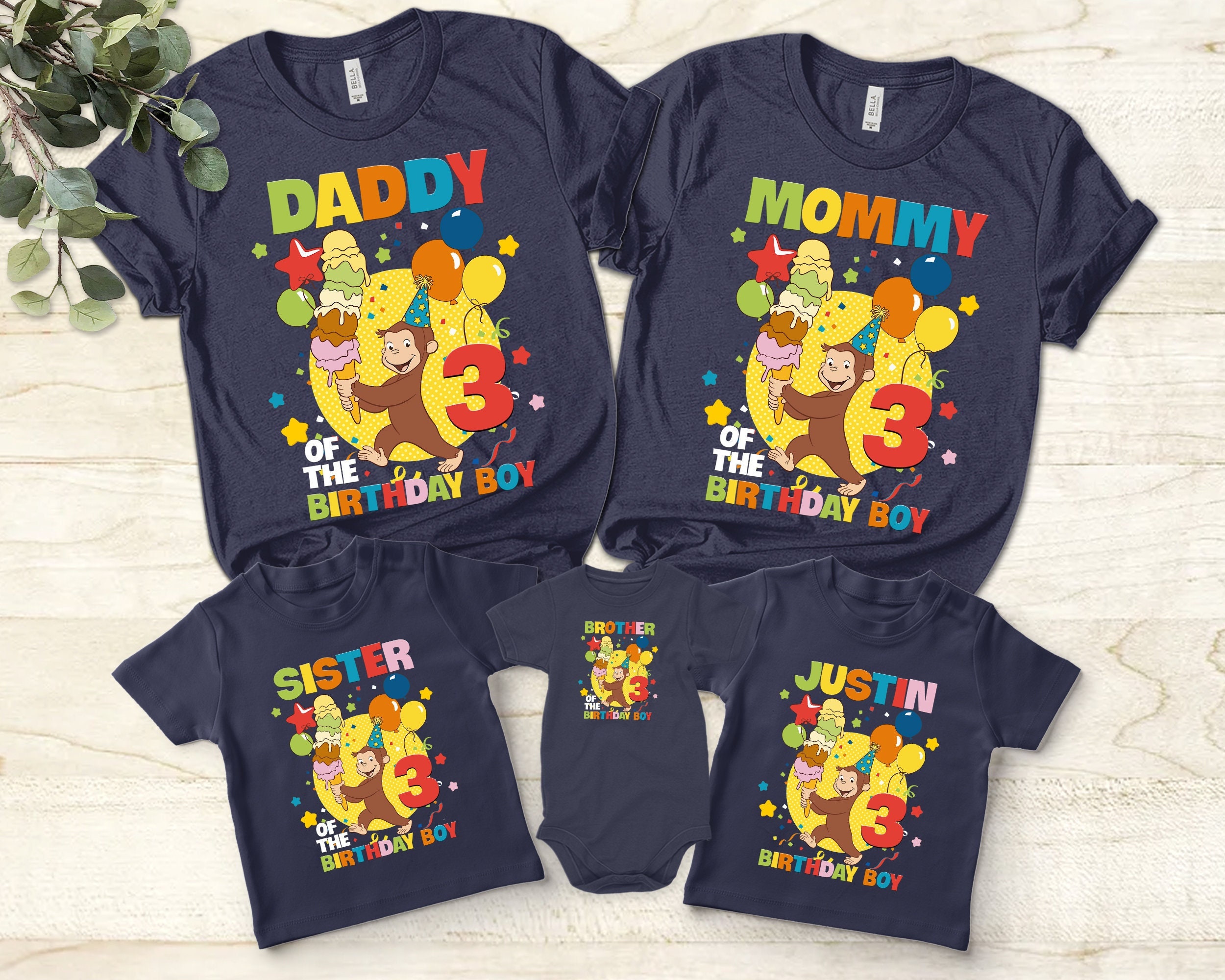 Mono Camisetas Personalizadas De Jorge El Curioso Curious George