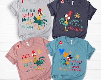 Maglietta Disney Moana Movie Hei Hei, Hei Girl Hei Disney Princess Moana Birthday Girl, Maglietta Disney Group, Maglietta Disney Girl Trip, Hei Hei Kids