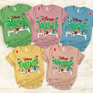 Camiseta de crucero Merrytime de Papá Noel de Disney, camiseta de crucero familiar de Navidad de Disney, camiseta de crucero de Navidad Disney Wish Fantasy Magic Dream Wonder