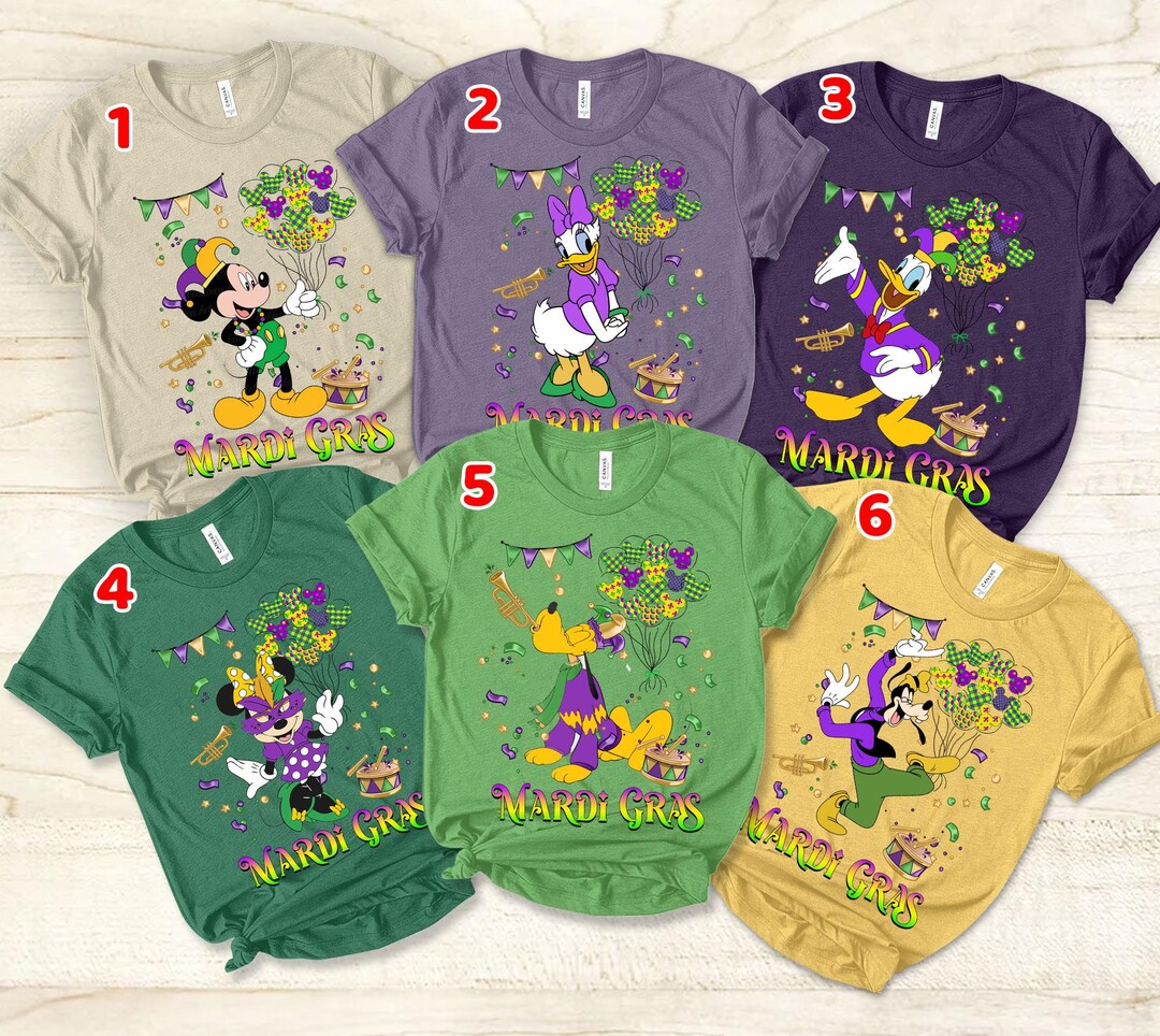 Mickey Friends Mardi Gras 2025 Shirt, Disney Falls on Tuesday Shirt