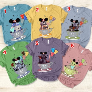 Star Wars Shirt, Star Wars Disney Shirt, Disney Teacup Shirt, Star Wars Characters Shirt, Disney Balloon Shirt, Star Wars Family Shirts
