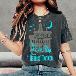 The Haunted Mansion Hitchhiking Ghosts Retro Shirt, Disneyland Halloween Party Shirt, Disney Spooky Season Shirt, Disney Haunted Mansion Tee