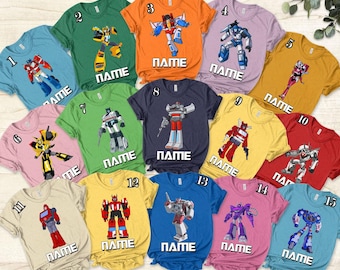 Transformers Birthday Shirt: Personalized Custom Tee