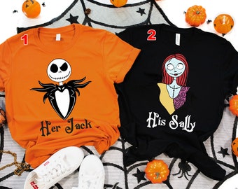 Jack and Sally Halloween Couples Shirt: Matching T-Shirts