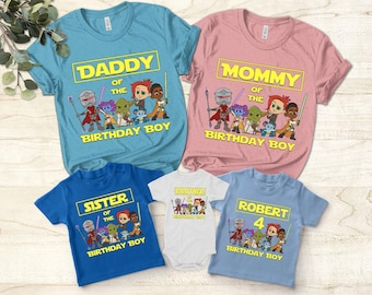 Personalized Star Wars Birthday Shirt: Young Jedi Adventures