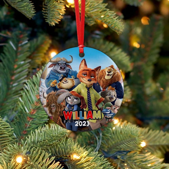 パーソナライズされたズートピアのオーナメント、ディズニーズートピア