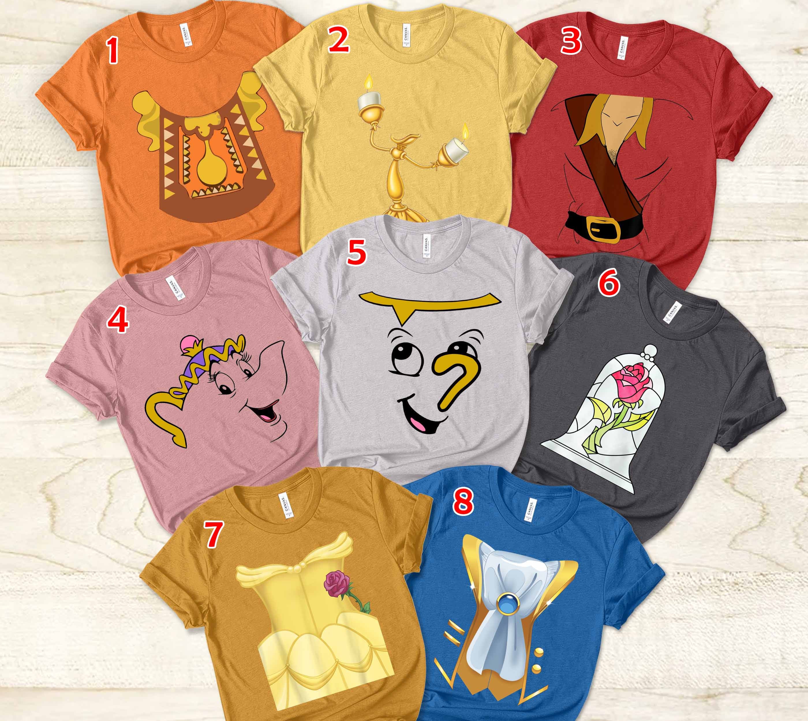Disney Beauty and the Beast Unisex T-shirt, Belle Costume Shirt