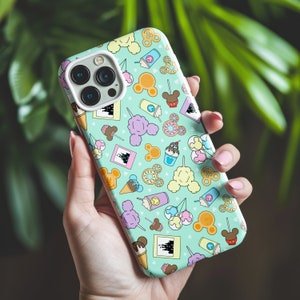 Personalized Disney phone case, magic disney phone case, minnie and micky mouse, disney snack phone case, christmas gift