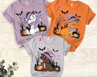 Disney The Aristocats Halloween Shirt, Marie Toulouse Berlioz Disney Halloween Shirt, Funny Pumpkin shirt