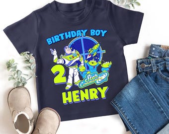 Buzz Lightyear-verjaardagsshirt: Toy Story Family-matching-T-shirt