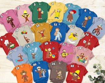 Curious George Birthday Shirt: Custom Family Matching Tee