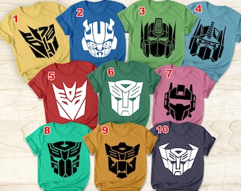 Custom Transformer Birthday Shirt: Autobots Family Matching Tee