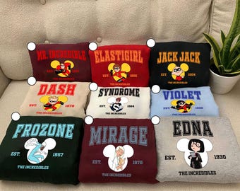 The Incredibles Varsity Shirt: Disneyland Family Trip Tee