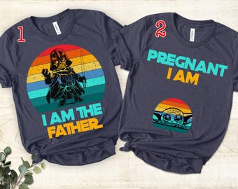 Star Wars Pregnancy Announcement Shirts, New Dad Matching Set