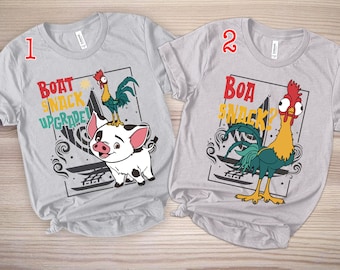 Camicia Snack Disney Moana Hei Hei, Hei Girl Hei Barca Snack Upgrade Hei Hei Pua, Disney Princess Moana Compleanno Ragazza, Viaggio Ragazza Disney