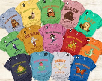 Hopper Characters Shirt, Pixar Team Fan Outfit
