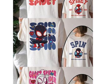 Spidey and Friends Kleinkind Tee: Superheld Geburtstags-Outfit