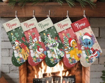 Personalized Disney Pixar Toy Story Christmas Stockings, Disney Family Christmas Tree Decorations Disney Xmas Stockings Mickey Stockings