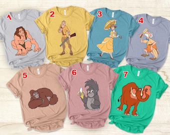 Tarzan Jungle Disney Characters Shirt, Summer Epcot Tarzan Shirt, Disney Tarzan Movie Shirt, Safari Mode Shirt, Disney World Matching