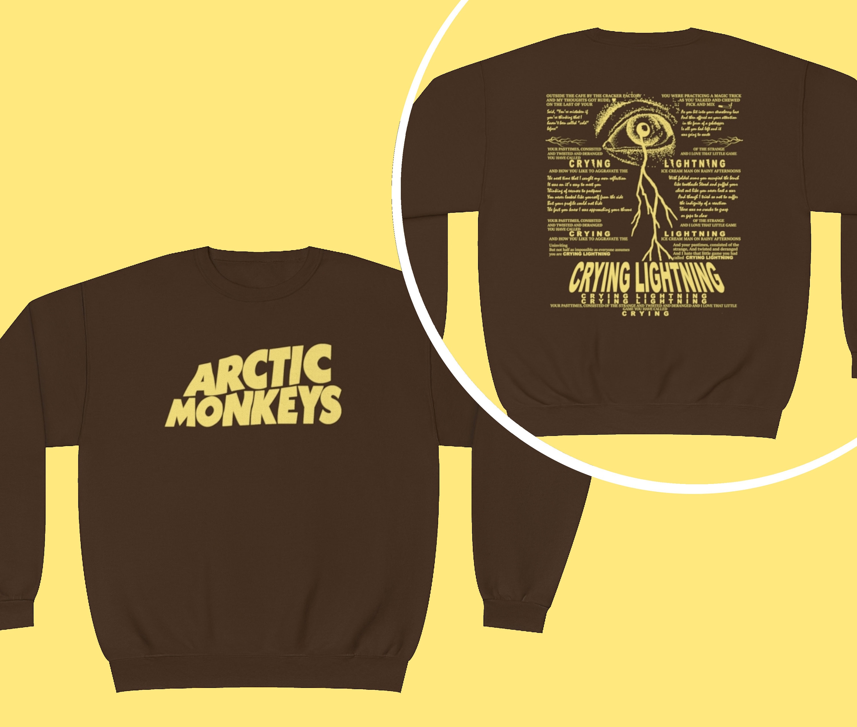 Arctic Monkeys Sweatshirt, Arctic Monkeys Crying Lightning, Arctic ...