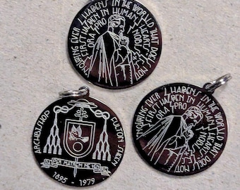 Paquete de 3 medallas del Venerable Fulton Sheen