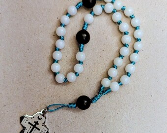 Russian Chotki with 33 hardwood beads I Greek komboskini I Eastern Catholic I Orthodox I US micro cord I red | blue