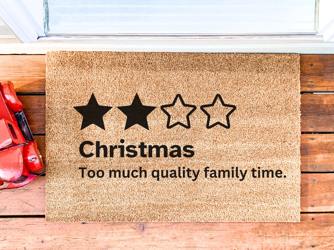 Funny Christmas Doormat Merry Grinchmas Funny Christmas Etsy