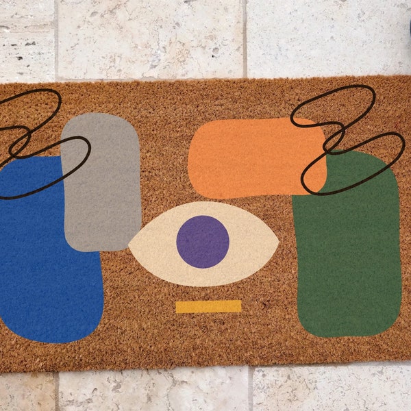 Mid Century Modern Door Mats Etsy
