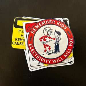 Funny Safety Waterproof Stickers, Engineer Gift