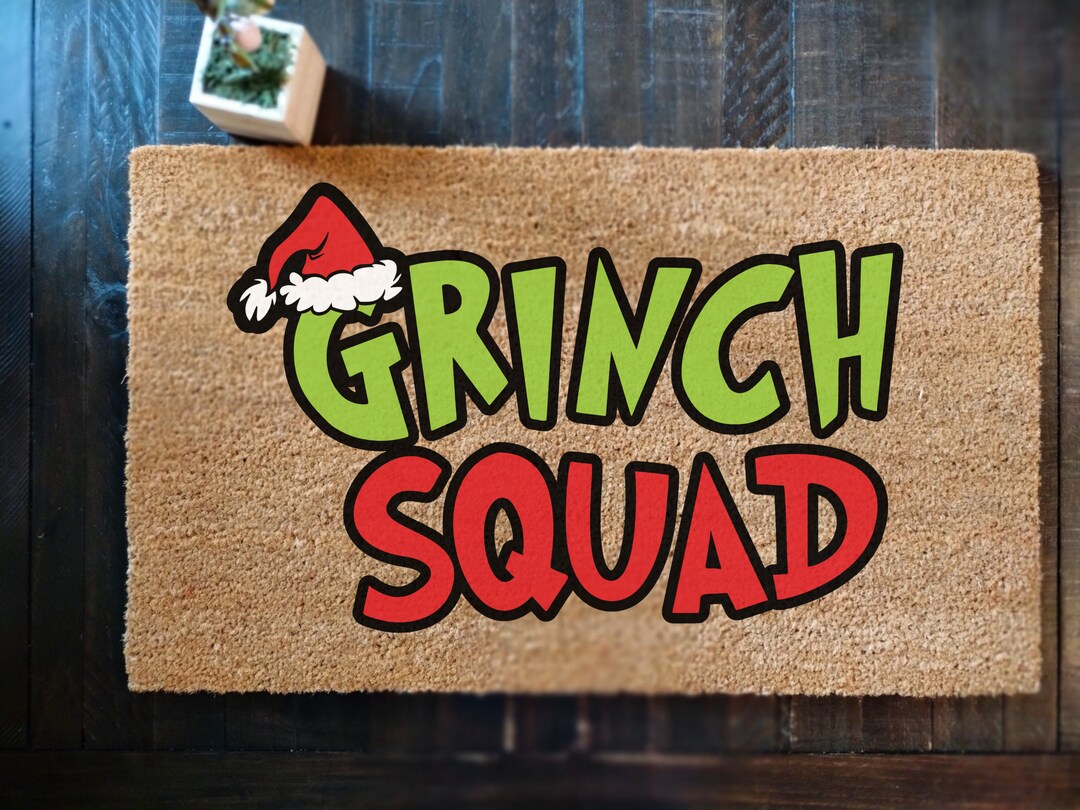 Christmas Doormat Funny Christmas Doormat Funny Grinch Door Etsy