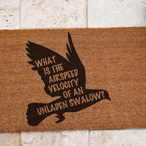Holy grail monty python door mat