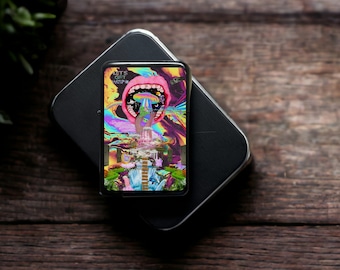 Trippy UV Printed Refillable Lighter, Smoker's Gift