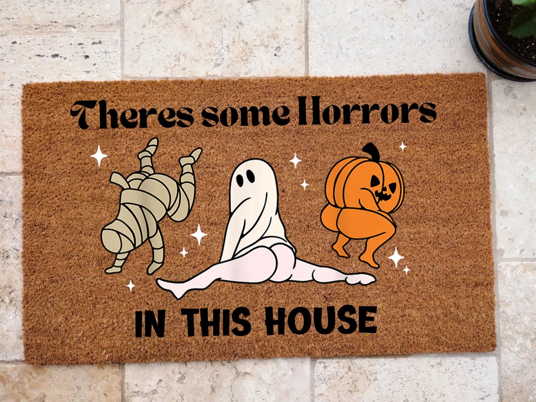 Funny Halloween Doormat, Vintage Halloween Door Mat, Funny Halloween
