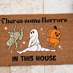 Funny Halloween Coir Doormat, Horrors In This House