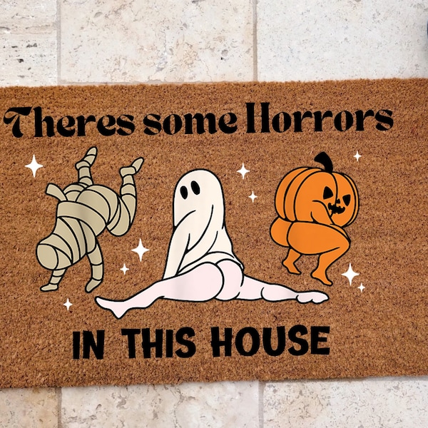 Halloween Door Mat Etsy