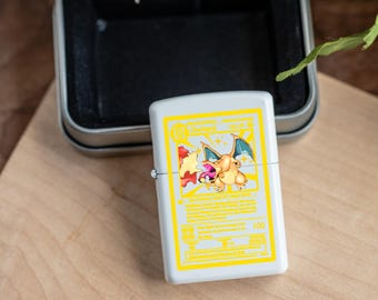 Charizard Card Lighter, Refillable Anime Fan Gift