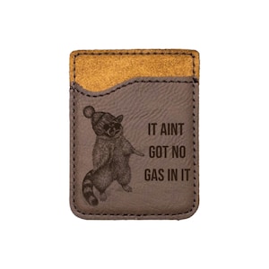 No tiene gasolina, billetera para teléfono, regalo divertido, tarjetero adhesivo, tarjetero para pegar