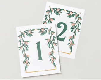 Table Numbers-Floral