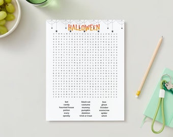 Halloween Word Search