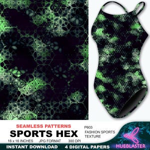 May include: A digital paper pattern featuring a green and black geometric design. The pattern is seamless and can be used for a variety of projects, including fabric, wallpaper, and digital art. The pattern is 16 inches by 16 inches and is available in JPG format. The pattern is 300 DPI.