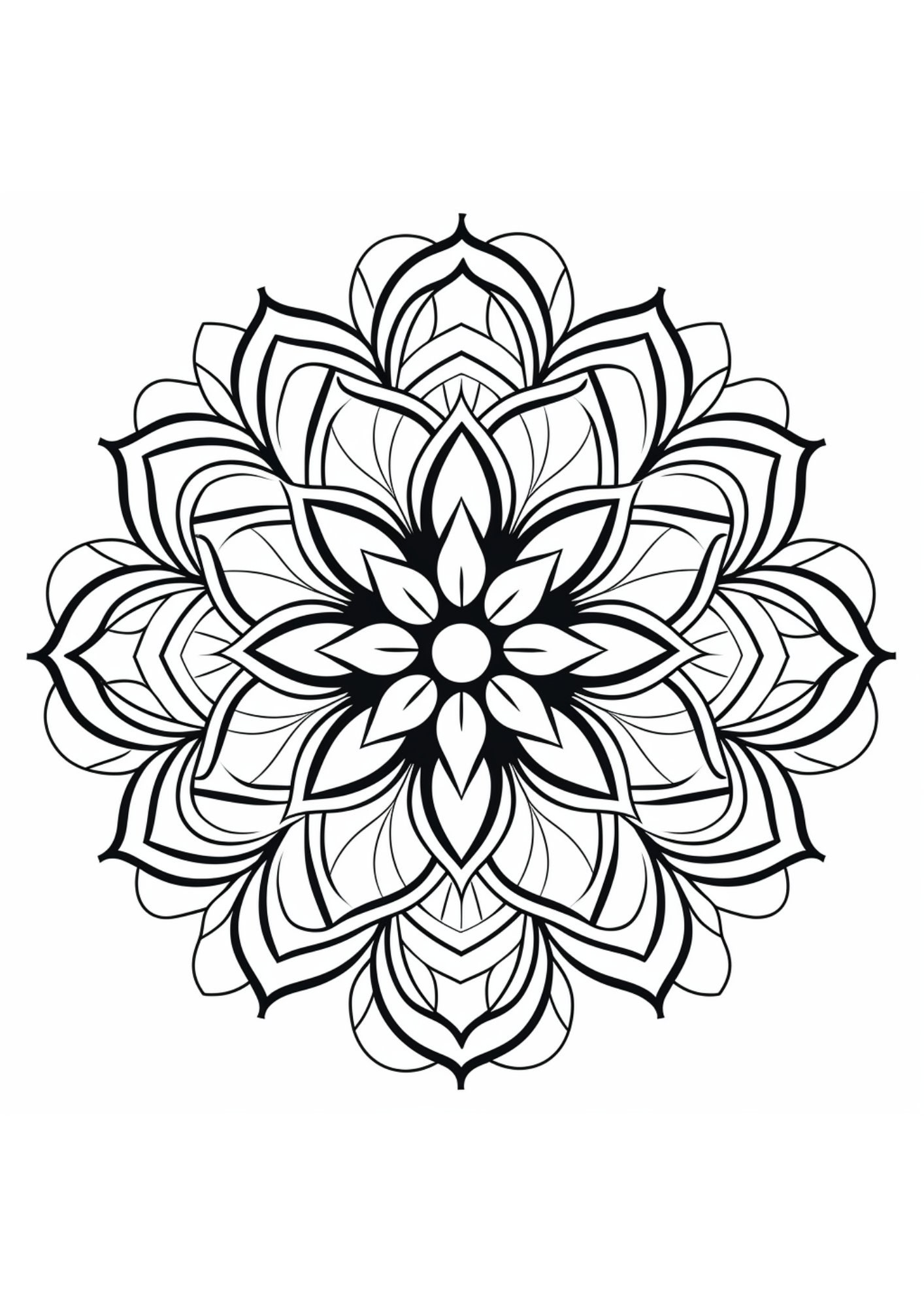 20 Printable Mandala Coloring Pages PDF Printable Coloring Pages - Etsy