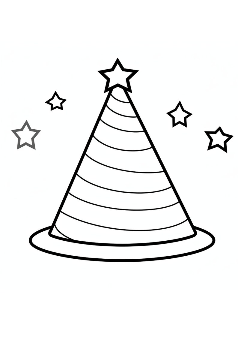 5 Printable Cute Birthday Party Coloring Pages PDF Printable Coloring