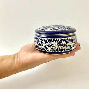 Galleta Azul Mexican Ceramic Soy Candle