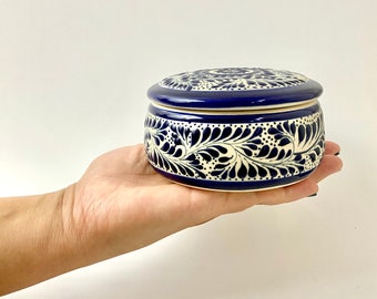 Galleta Azul Mexican Ceramic Soy Candle