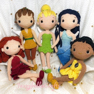 5x Fairy crochet pattern - Amigurumi - pattern pack - PDF English & Dutch