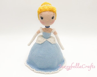 Cinderella princess doll crochet pattern - Amigurumi - PDF English & Dutch