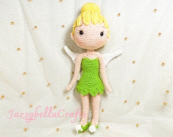 Tinkerbell Doll crochet pattern - Fairy - Amigurumi - PDF English & Dutch