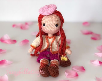 Hazel docka virkmönster - Amigurumi - PDF engelska och holländska