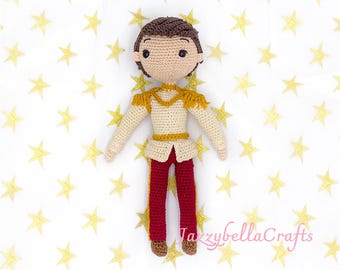 Prince Charming doll crochet pattern - Amigurumi - PDF English & Dutch