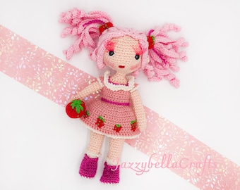 Stella Strawberry doll crochet pattern - Amigurumi - PDF English & Dutch